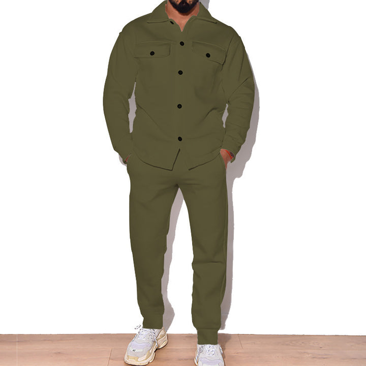 Herren Lässiges Set aus Hemd und Jogginghose Echoarchiv