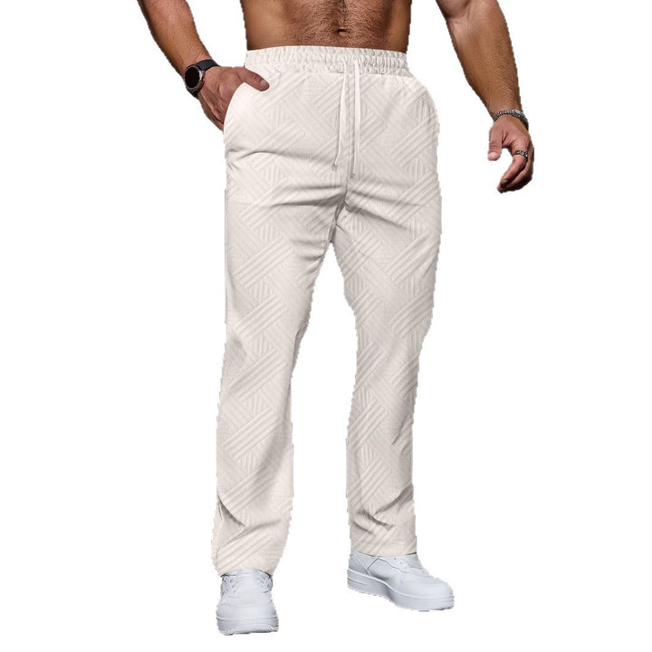 Herren bequeme Sport-Jogginghose mit elastischem Bund und strukturiertem Design Echoarchiv