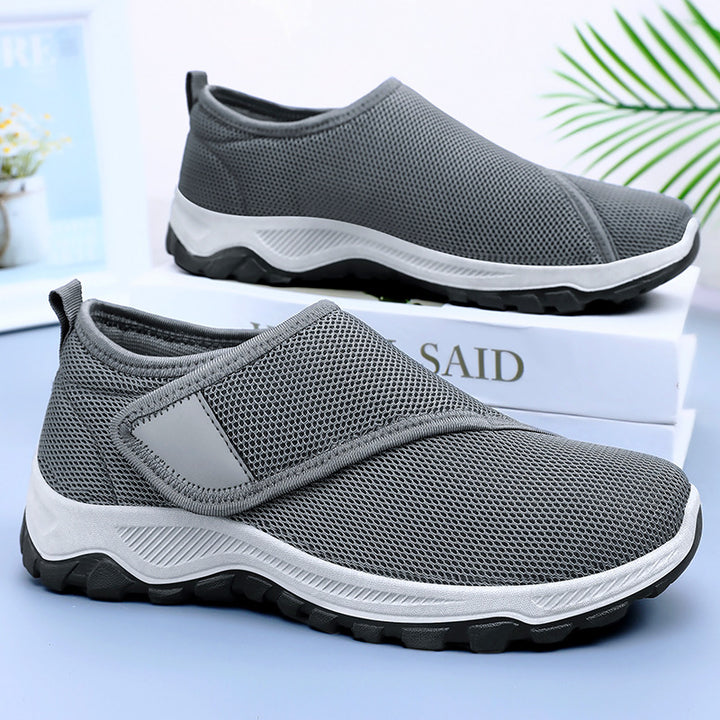 Damen nan atmungsaktive Slip-On Sneaker mit Klettverschluss und gedämpfter EVA-Zwischensohle Echo Archiv