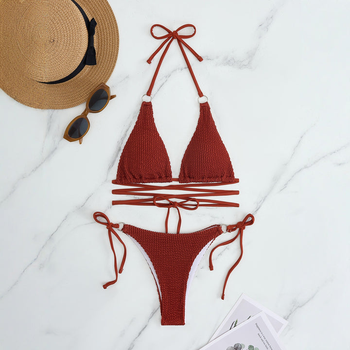 Damen Triangel-Bikini-Set mit verstellbaren Trägern Echo Archiv