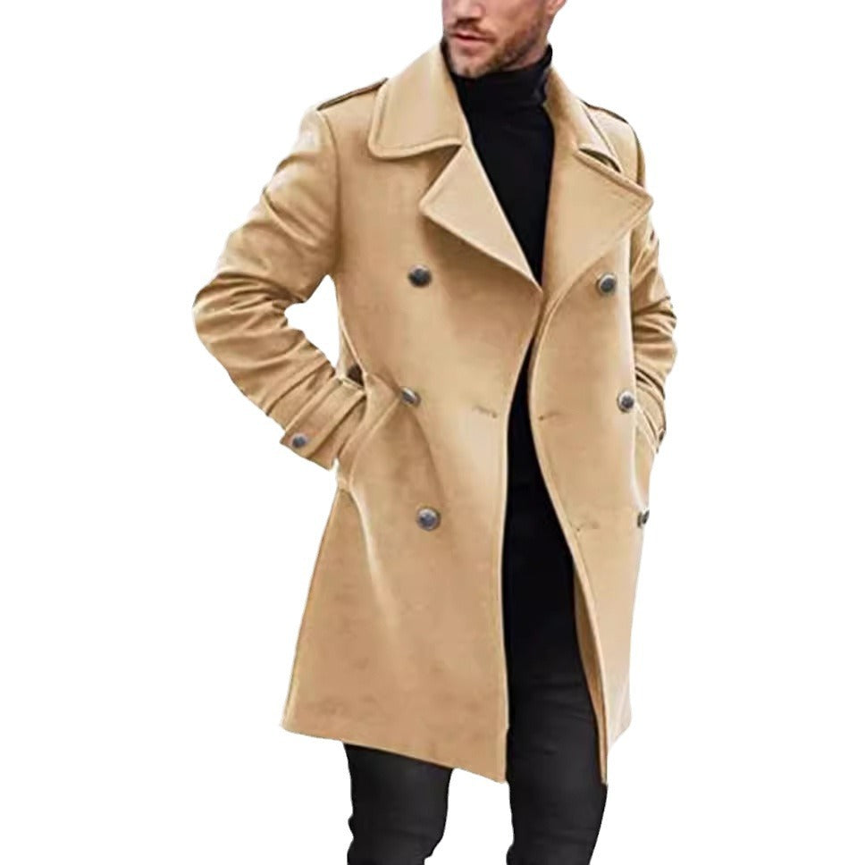 Herren eleganter und leichter Frühlingstrenchcoat Echoarchiv