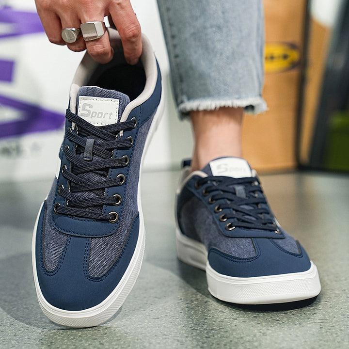 Herren nan urbaner Canvas- und Kunstleder-Sneaker mit gepolstertem Einstieg und profilierter Gummisohle Echo Archiv