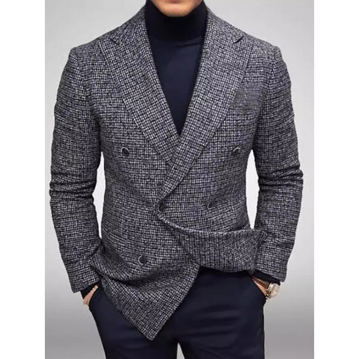 Herren Eleganter Doppelreihiger Blazer Echoarchiv