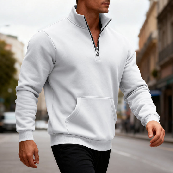 Herren Fleecejacke mit halbem Reißverschluss Echoarchiv