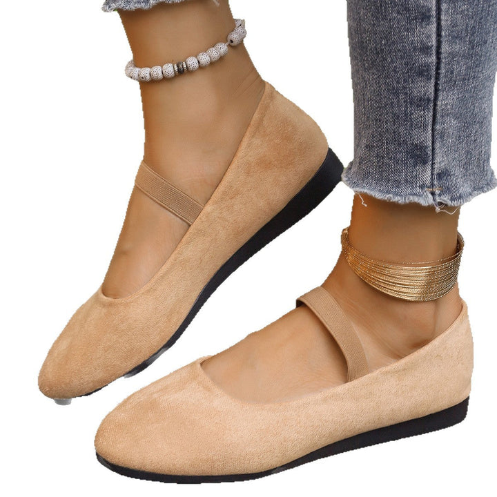 Damen Ballerinas mit verstellbarem Riemen und komfortablem Fußbett Echoarchiv