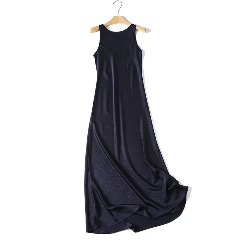 Damen Langes Seidenkleid mit elegantem Rückenausschnitt Echo Archiv
