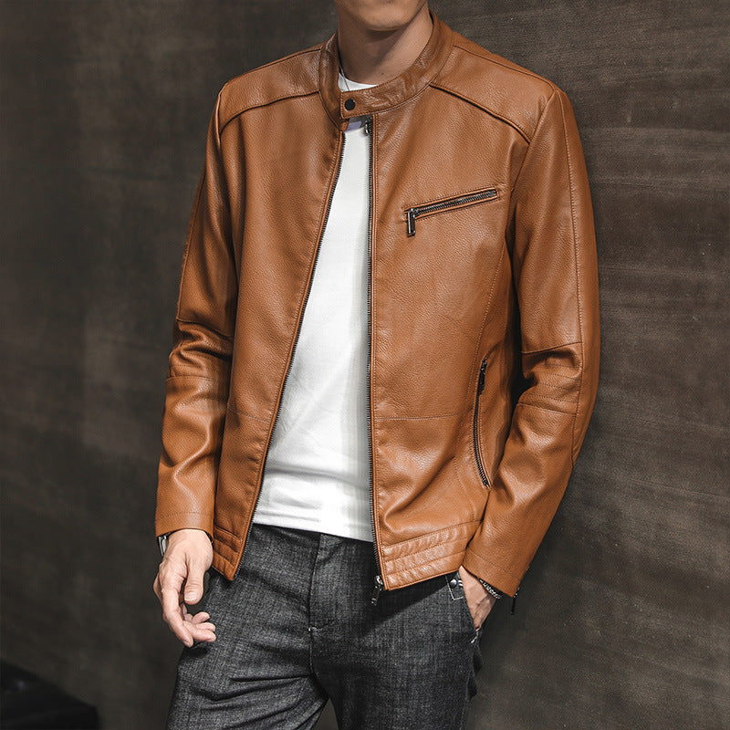 Herren Modische Kunstlederjacke Echo Archiv 1788321727