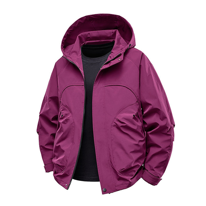 Herren technische Softshell-Utilityjacke mit Kapuze wasserabweisend und Multifunktionstaschen Echo Archiv