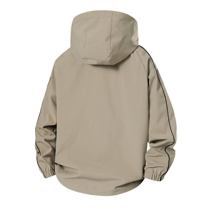 Herren Leichte Softshell-Outdoorjacke mit Kapuze, elastischen Bündchen und durchgehendem Reißverschluss Echoarchiv