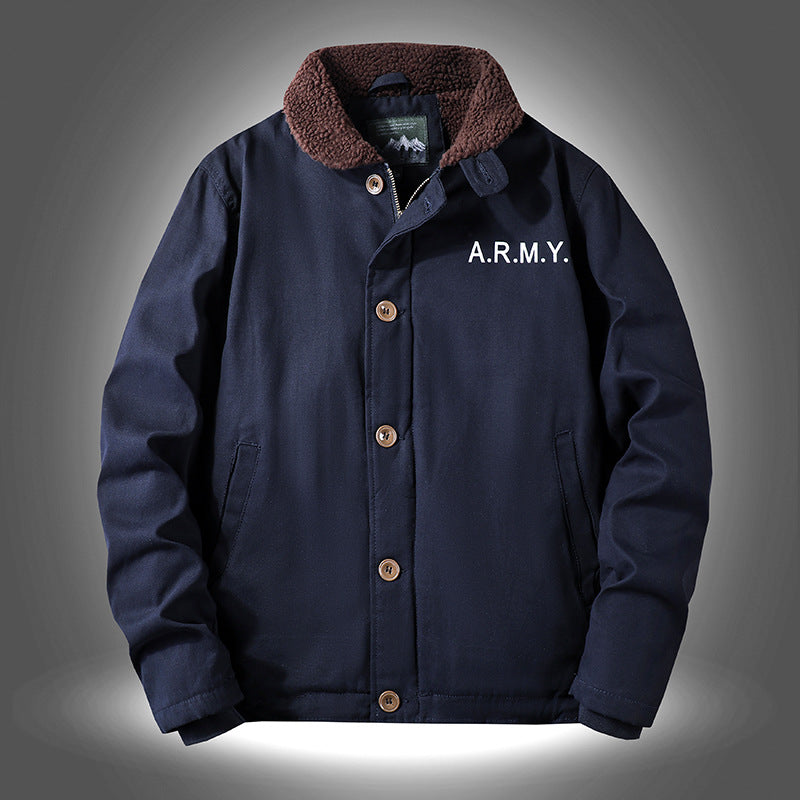 Herren Jacke mit warmem Innenfutter und stylischem Kragen Echoarchiv