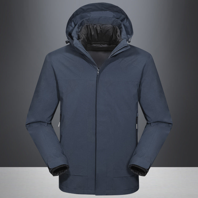 Herren Wasserdichte Outdoorjacke mit Kapuze und atmungsaktivem Ripstop-Material Echo Archiv