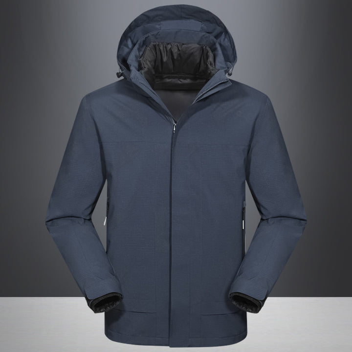 Herren Wasserdichte Outdoorjacke mit Kapuze und atmungsaktivem Ripstop-Material Echo Archiv