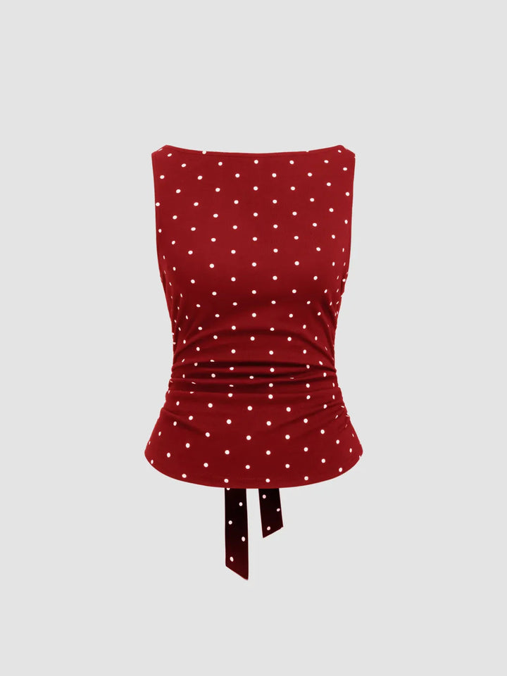 Damen Chic Rollkragen Top mit Raffung und Bindegürtel Echo Archiv