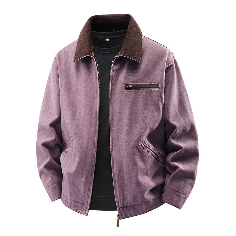 Herren Modische Freizeitjacke mit hoch afgeslotenem Kragen Echo Archiv