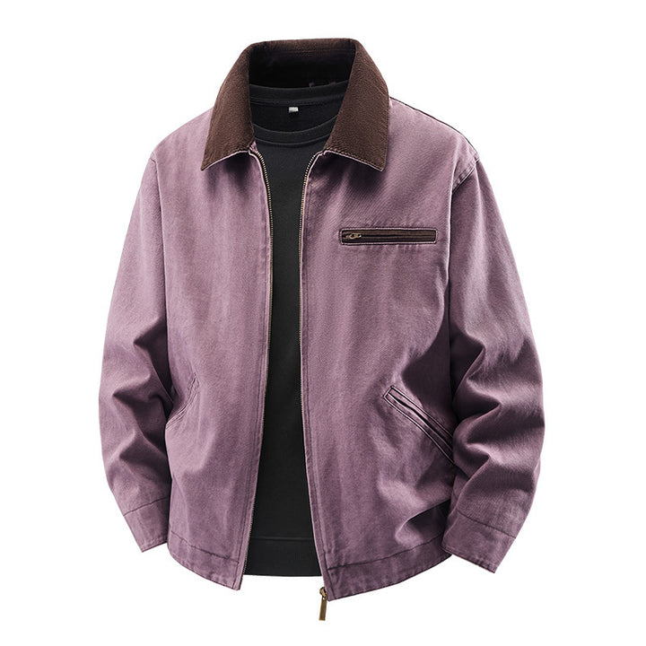 Herren Modische Freizeitjacke mit hoch afgeslotenem Kragen Echo Archiv