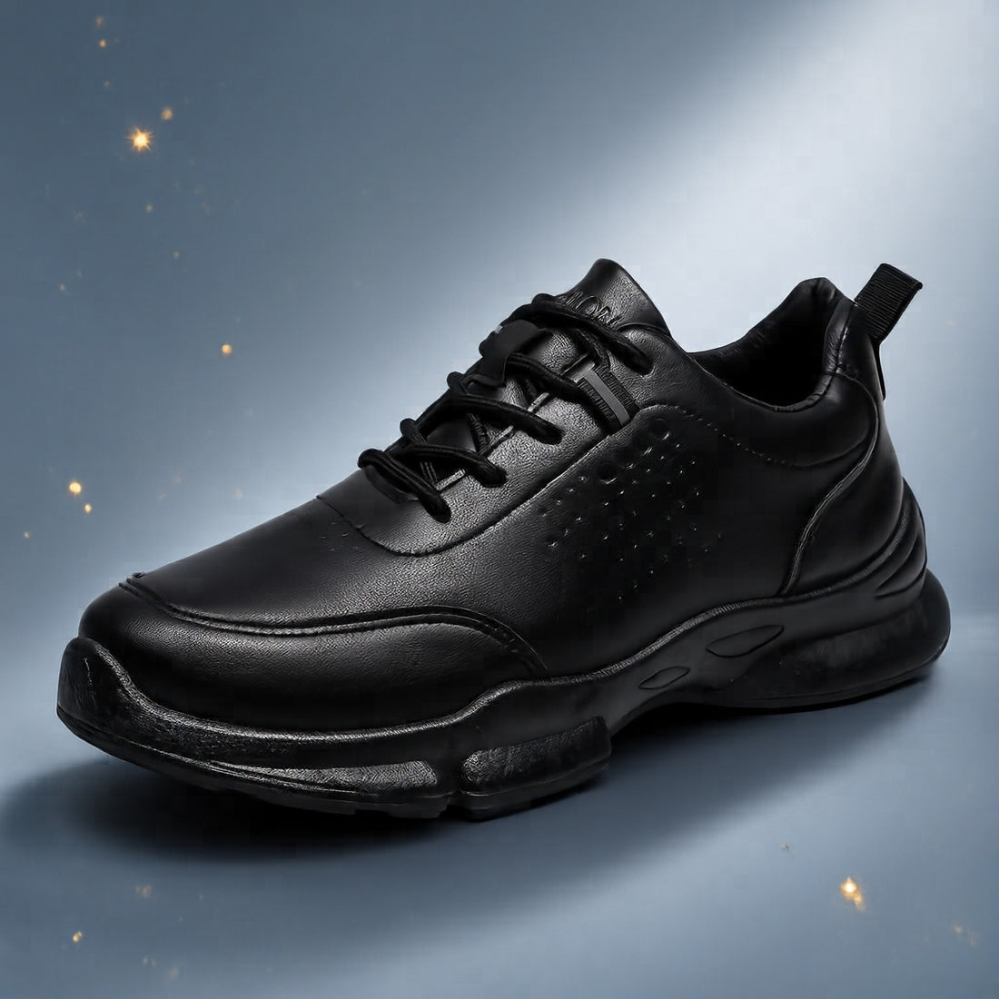 Herren Sportliche Leder Sneakers Echoarchiv
