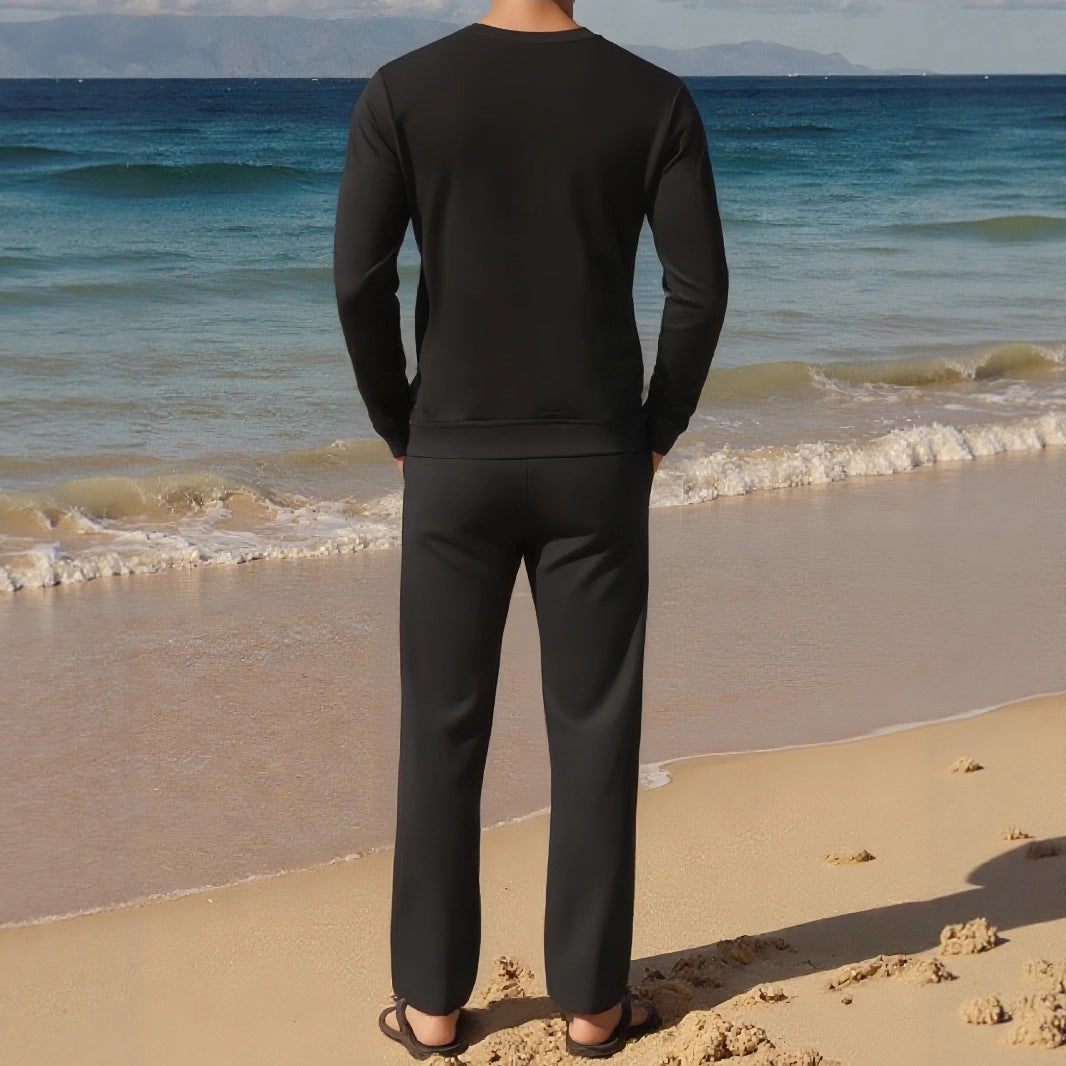 Herren Sportliches Set mit Farbblockdesign Echoarchiv
