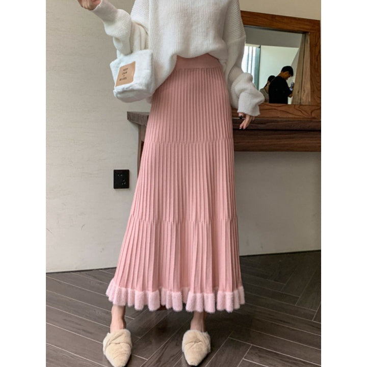 Damen Eleganter Plisseerock mit Volants Echo Archiv