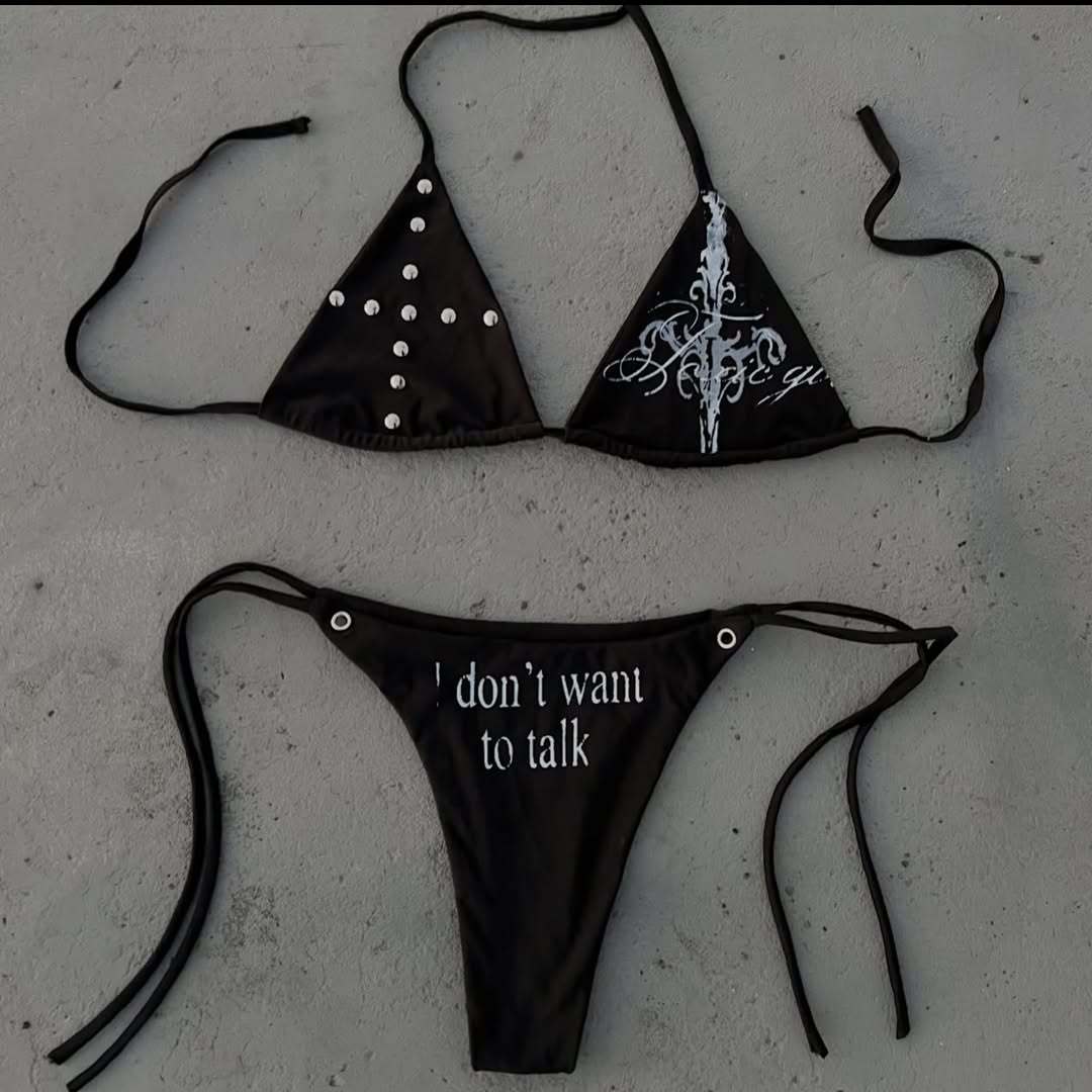 Damen Triangel-Bikini mit auffälligen Details Echo Archiv