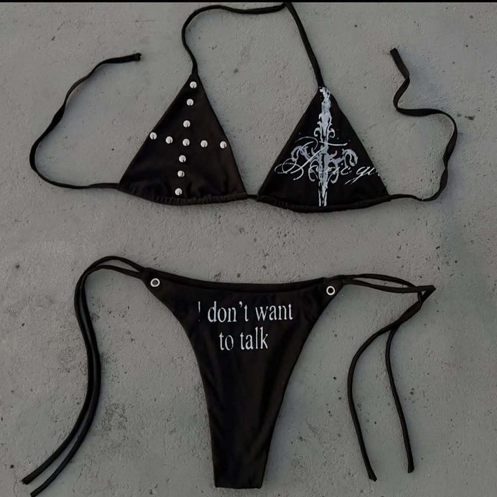 Damen Triangel-Bikini mit auffälligen Details Echo Archiv