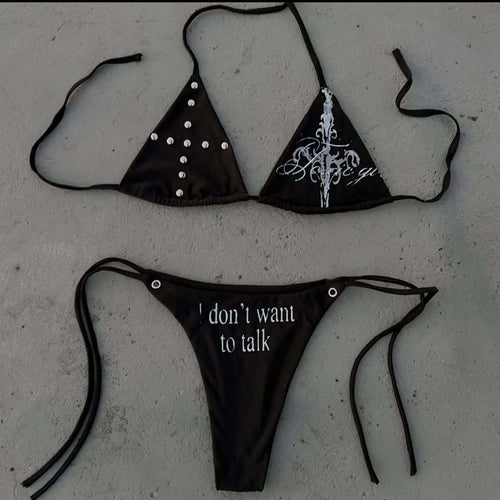 Damen Triangel-Bikini mit auffälligen Details Echo Archiv