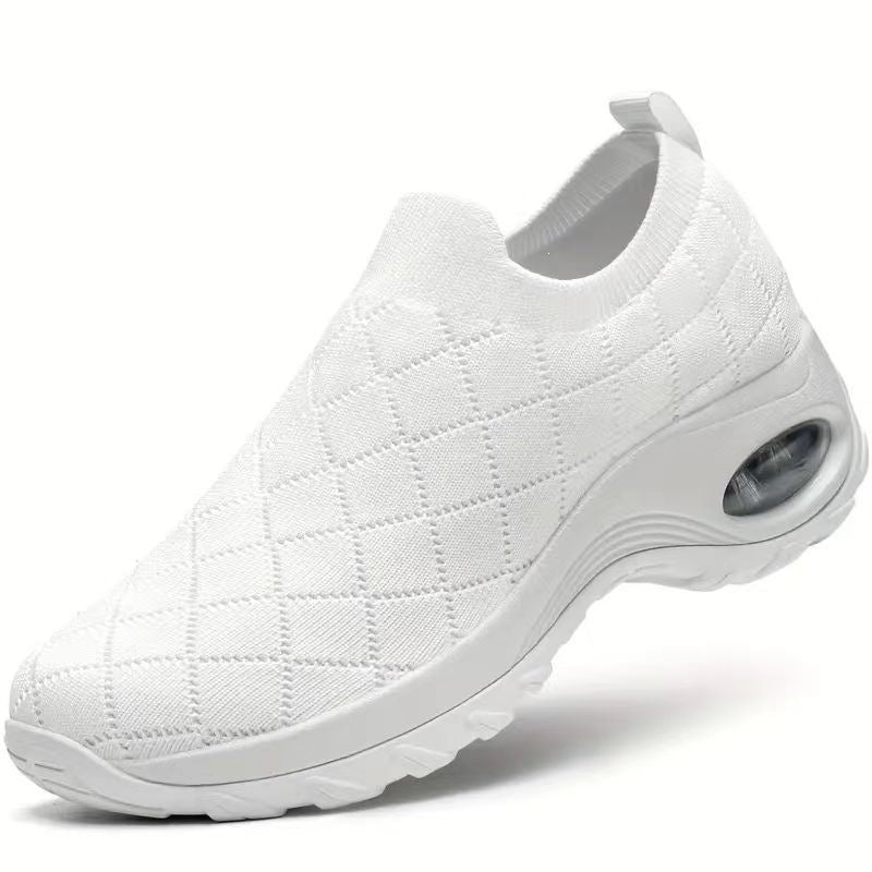 Damen Slip-On Strick-Sneaker mit Luftkissen und dämpfender Plateausohle Echoarchiv