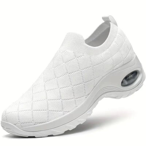 Damen Slip-On Strick-Sneaker mit Luftkissen und dämpfender Plateausohle Echoarchiv