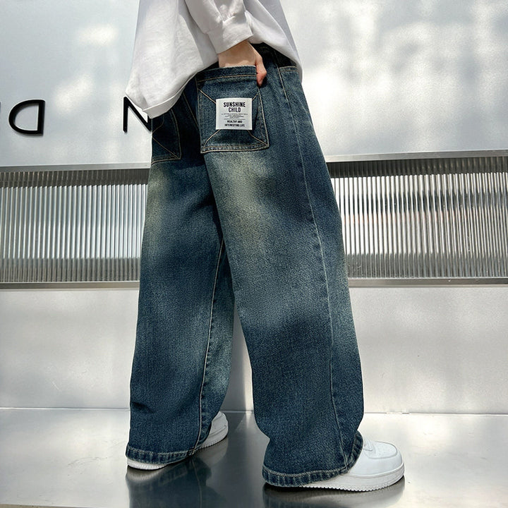 Herren weit geschnittene Denim-Hose Echo Archiv