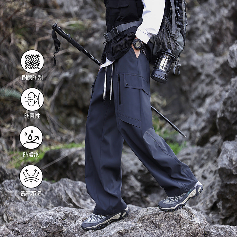 Herren Multifunktionale Wanderhose mit verstellbarem Bund und praktischen Taschen Echoarchiv