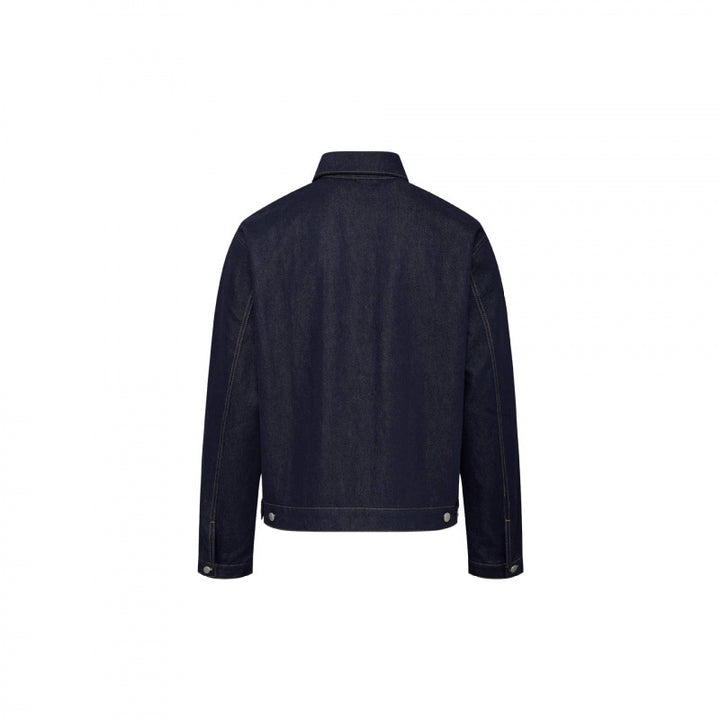 Unisex Zeitlose Boxy-Denimjacke im Worker-Look mit Pattentaschen und Metallknopfleiste Echo Archiv