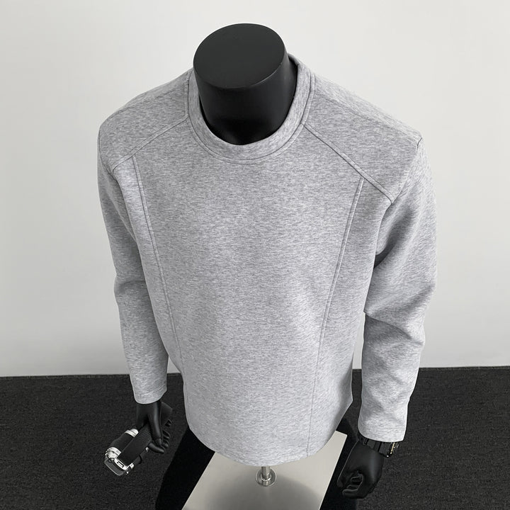 Herren Sweatshirt mit strukturierten Nahtdetails und Rundhalsausschnitt Echo Archiv