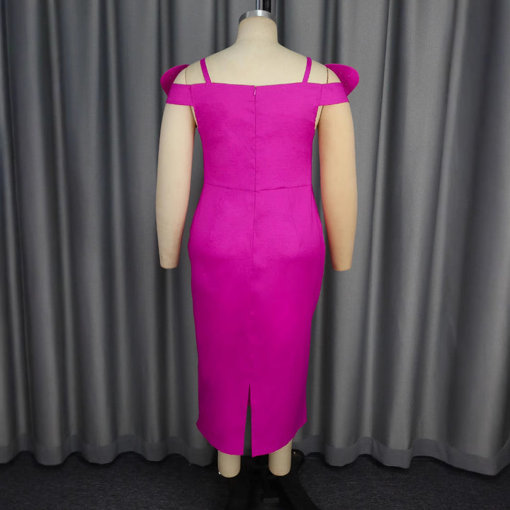 Damen Elegantes Abendkleid mit voluminösen Schleifenärmeln und funkelnden Strassakzenten Echo Archiv