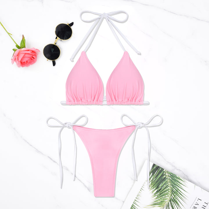 Damen Triangel-Bikini mit verstellbaren Bindebändern Echo Archiv