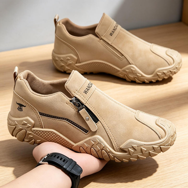 Herren Sportliche Slip-On Sneakers mit Zipper Echoarchiv