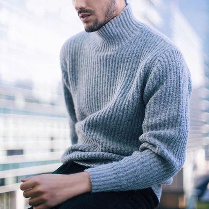 Herren Rollkragenpullover aus hochwertiger Wolle Echoarchiv