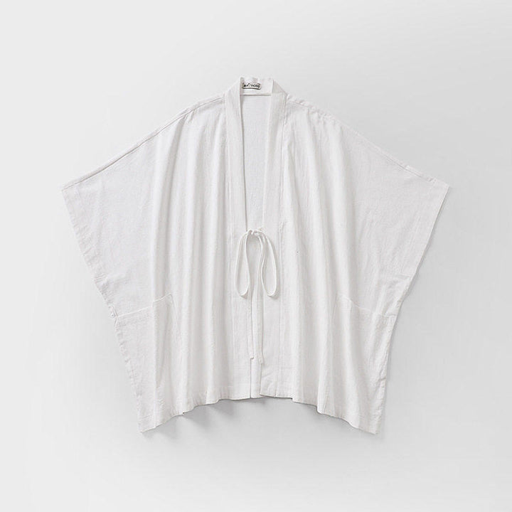 Damen Oversize Kimono-Cardigan mit Bindegürtel und Eingrifftaschen Echoarchiv