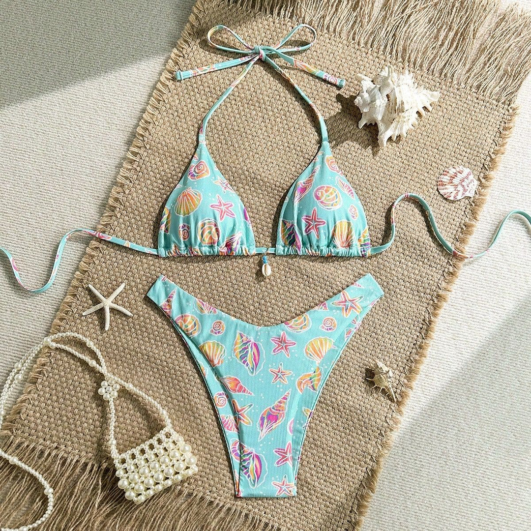Damen Triangel-Bikini mit maritimen Verzierungen Echo Archiv
