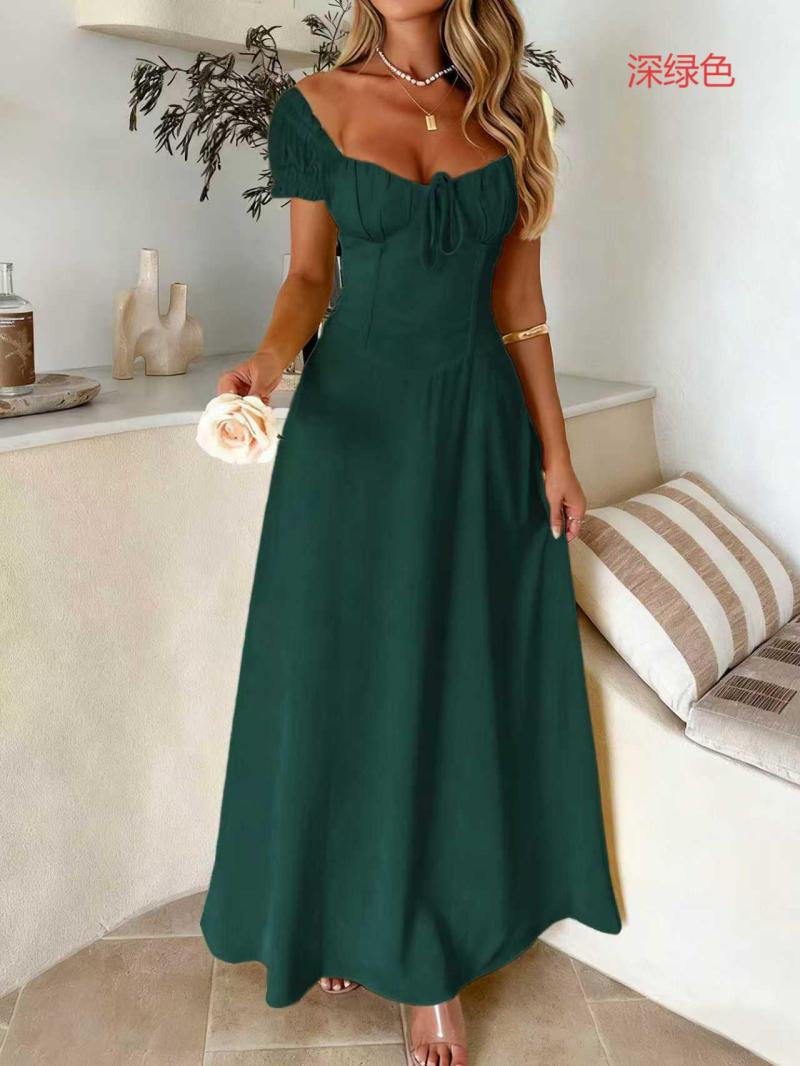 Damen Maxi-Kleid mit charmanten Rüschendetails und schmeichelndem Schnitt Echo Archiv