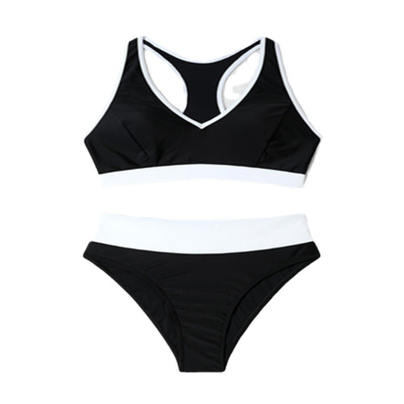 Damen Sportliches Bikini-Set mit Hochbund und Racerback-Top Echo Archiv