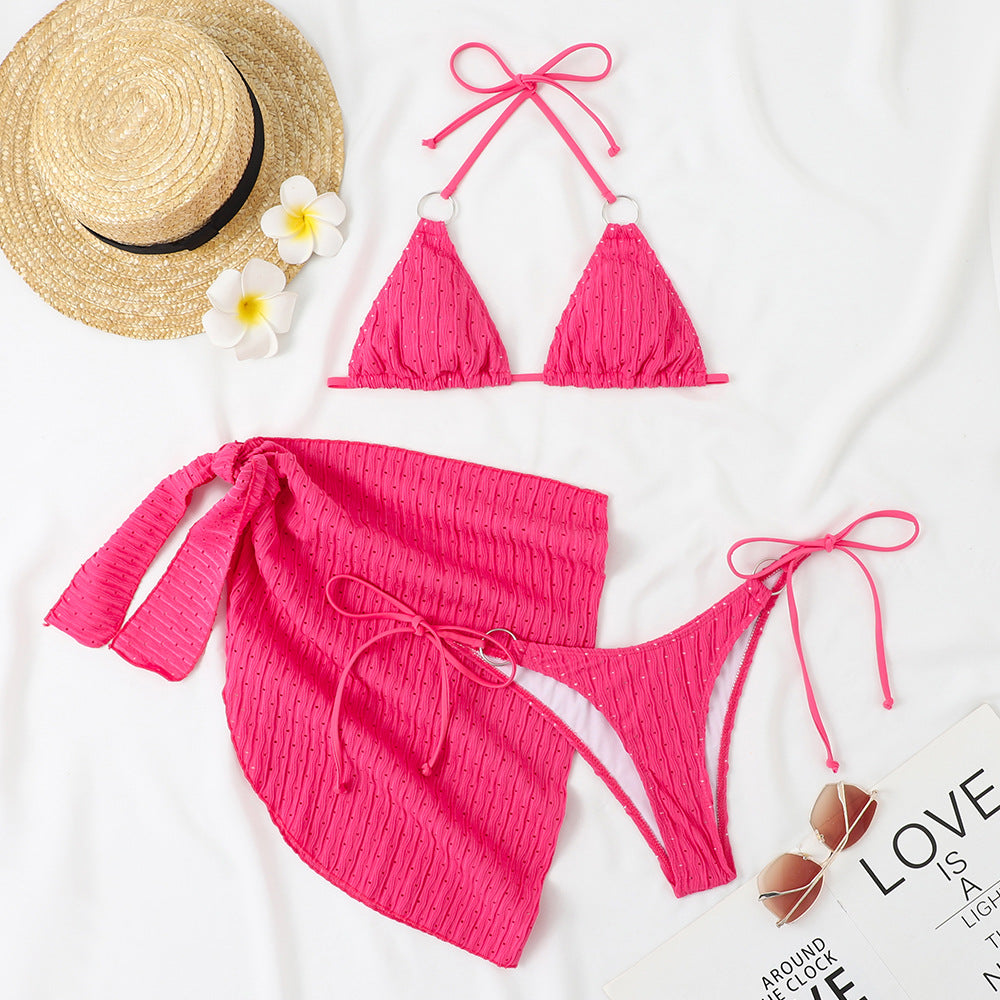 Damen Triangel Bikini-Set mit schickem Wickelrock Echo Archiv