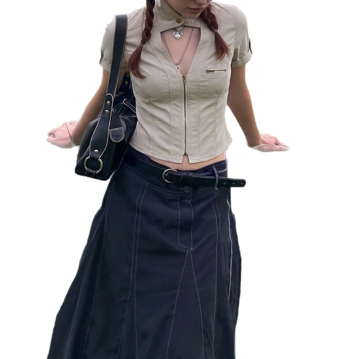 Damen modische Kurzjacke mit strukturiertem Schnitt und praktischen Brusttaschen Echo Archiv