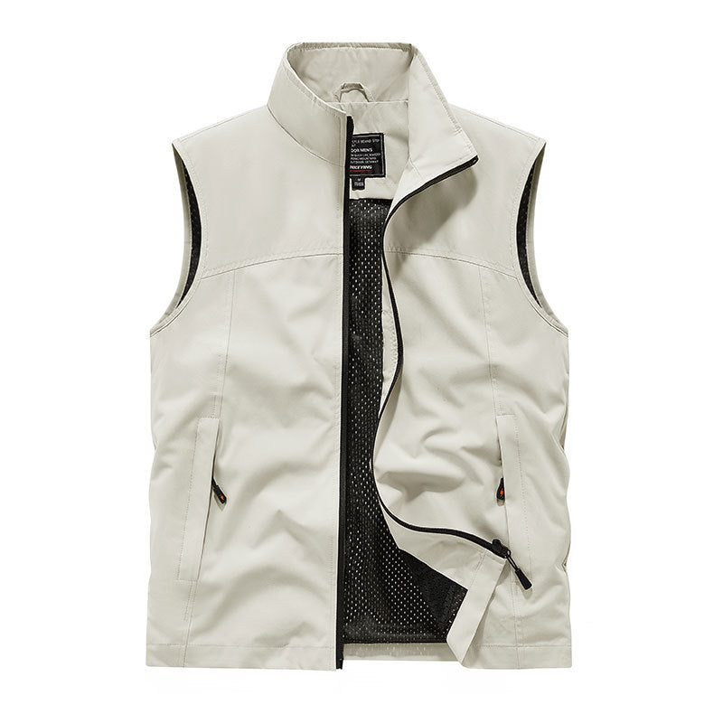 Herren Softshell-Weste mit Mesh-Innenfutter, windabweisend & Reißverschlusstaschen Echo Archiv