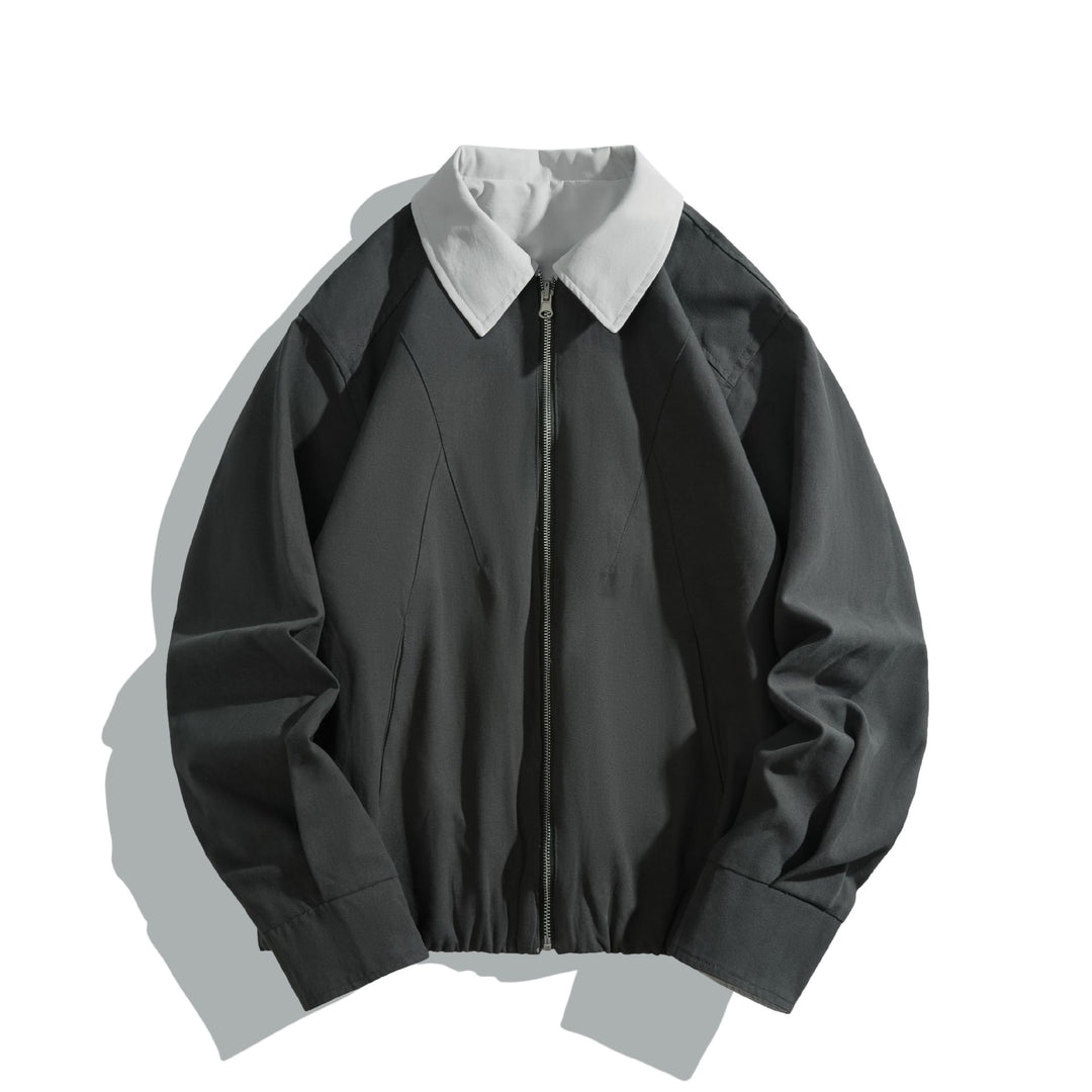Unisex Kurz geschnittener Boxy‑Blouson mit kontrastkragen und leichter Wattierung Echoarchiv