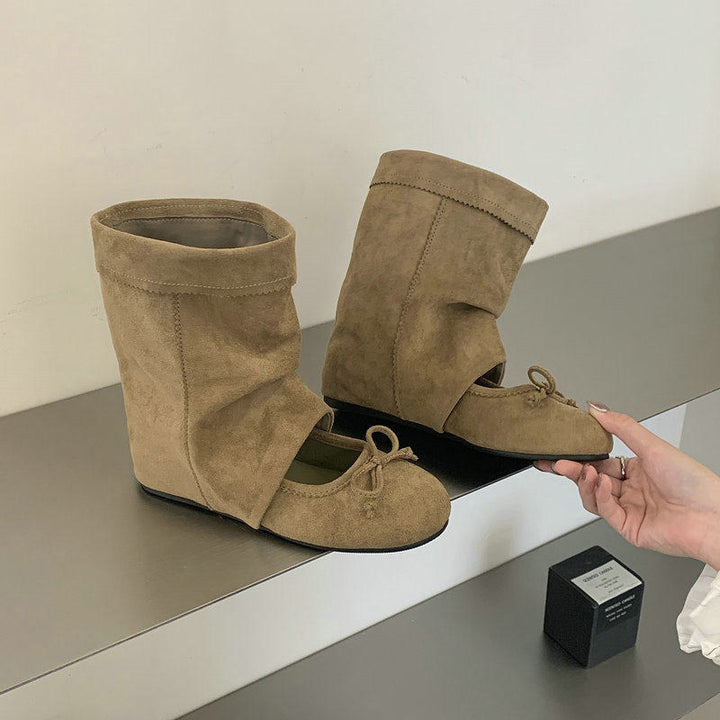 Damen Modische und bequeme Ballerina Boots Echo Archiv
