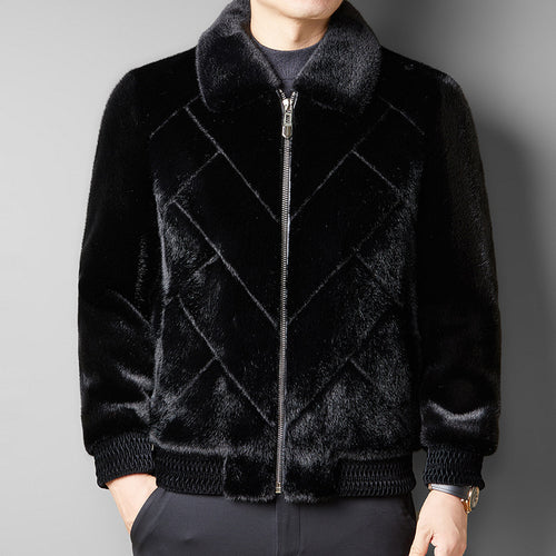 Herren modische Fleecejacke mit elegantem Stehkragen Echoarchiv