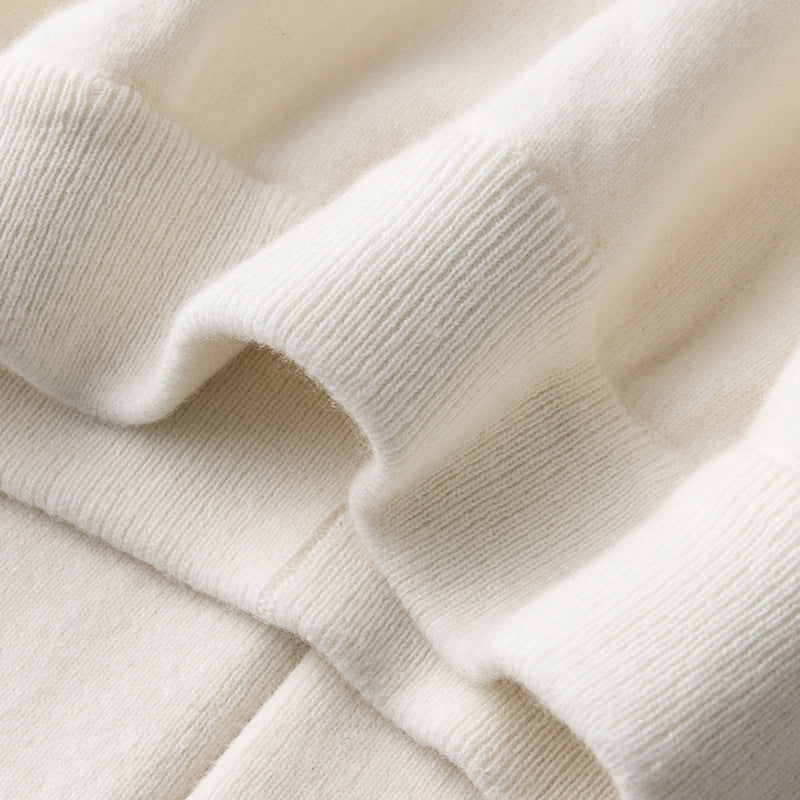 Damen Weite Strickhose mit hohem Bund und kaschmirähnlicher Weichheit Echoarchiv