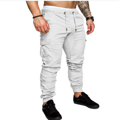 Herren nan taillierter Cargo-Jogger mit elastischem Bund, Kordelzug und aufgesetzten Taschen Echo Archiv