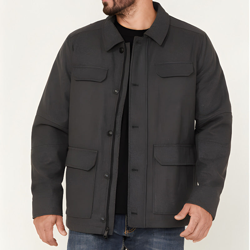 Herren multifunktionale Utility-Jacke mit großen Taschen Echoarchiv