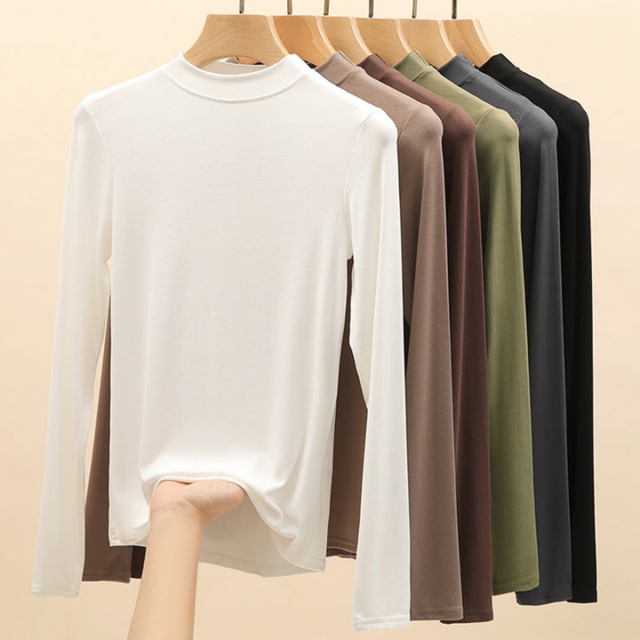 Damen Elegantes Langarmshirt mit hochgeschlossenem Kragen Echo Archiv