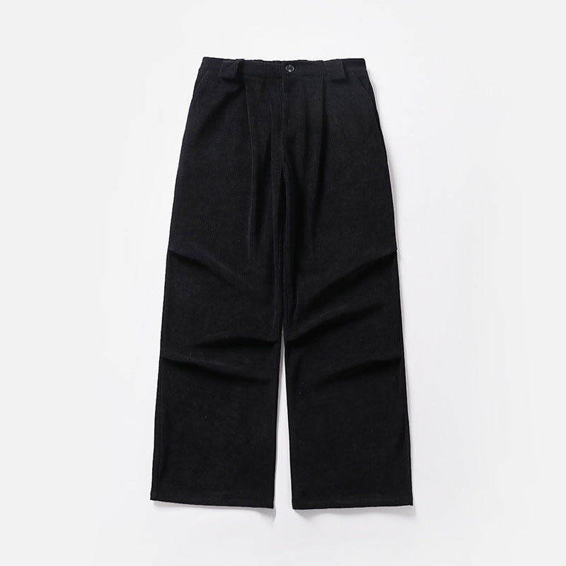 Damen Bundfalten-Hose mit weitem Bein und hoher Taille Echoarchiv